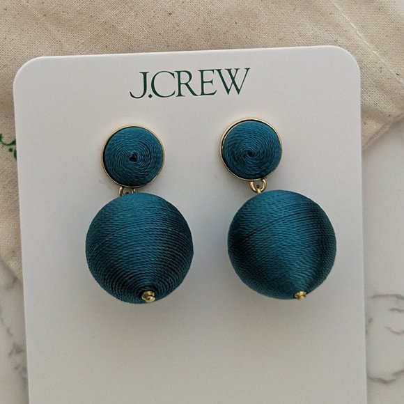 J.Crew Woven Ball Earrings - Picture 1 of 5